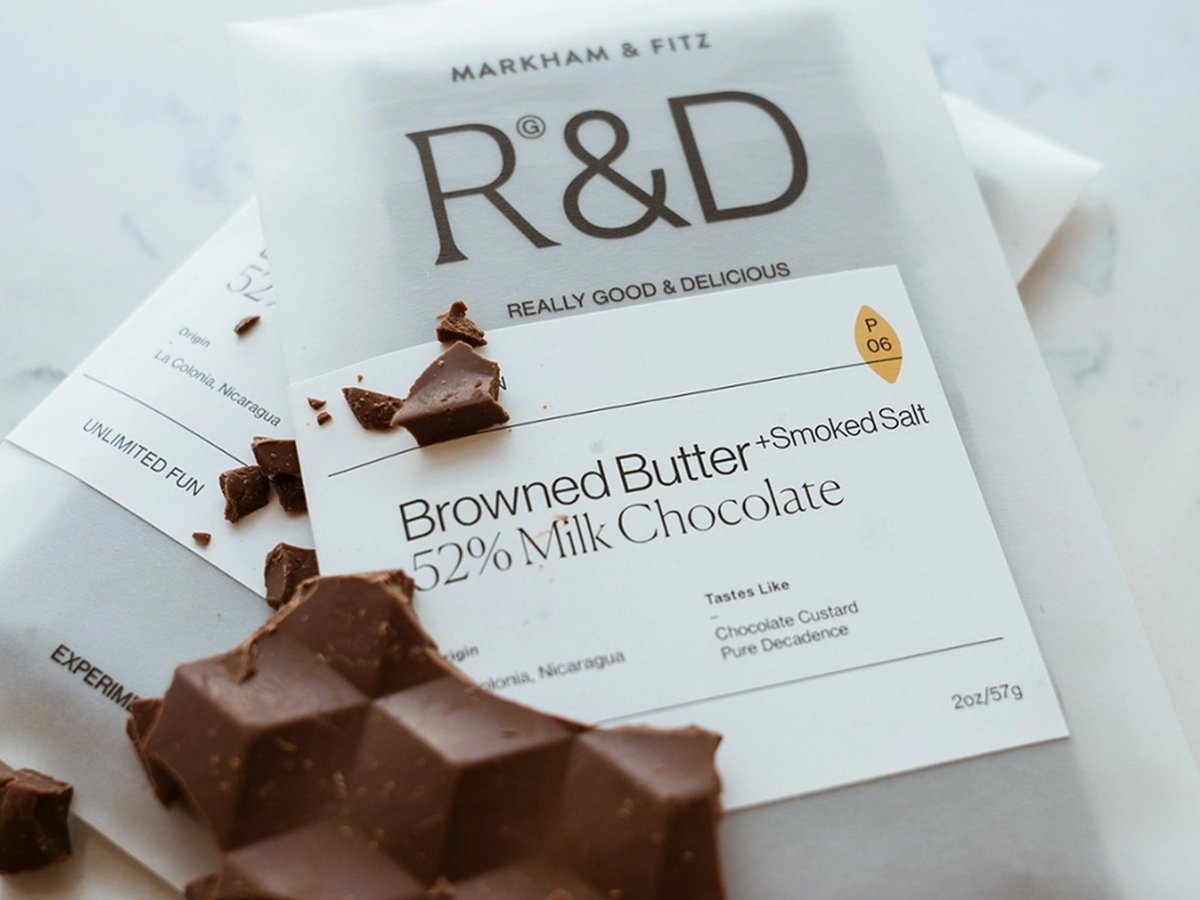 Markham & Fitz browned butter bar, chocolate gift add-on
